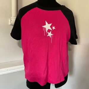 Rue+ 2xl Pink and Black crop top